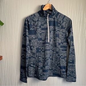 Under Armour Running Half Zip Pullover Top sz Small Blue